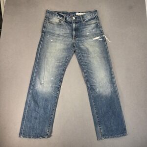 Rushhour Jeans Mens 34x29 Blue Japan Selvedge Relaxed Straight Leg